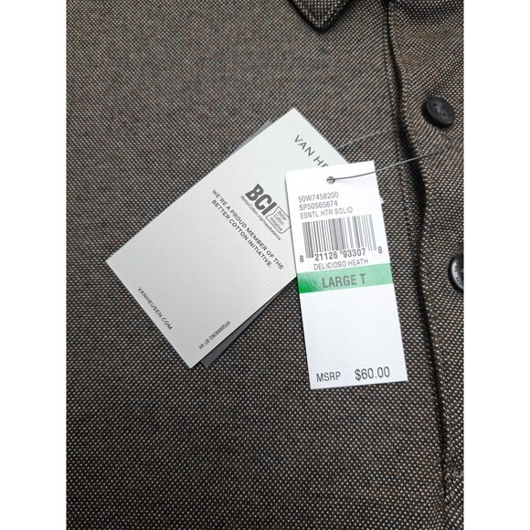 NWT Van Heusen Big & Tall Long Sleeve Polo Shirt Mens Size LT Stretch Soft Touch - Picture 3 of 10